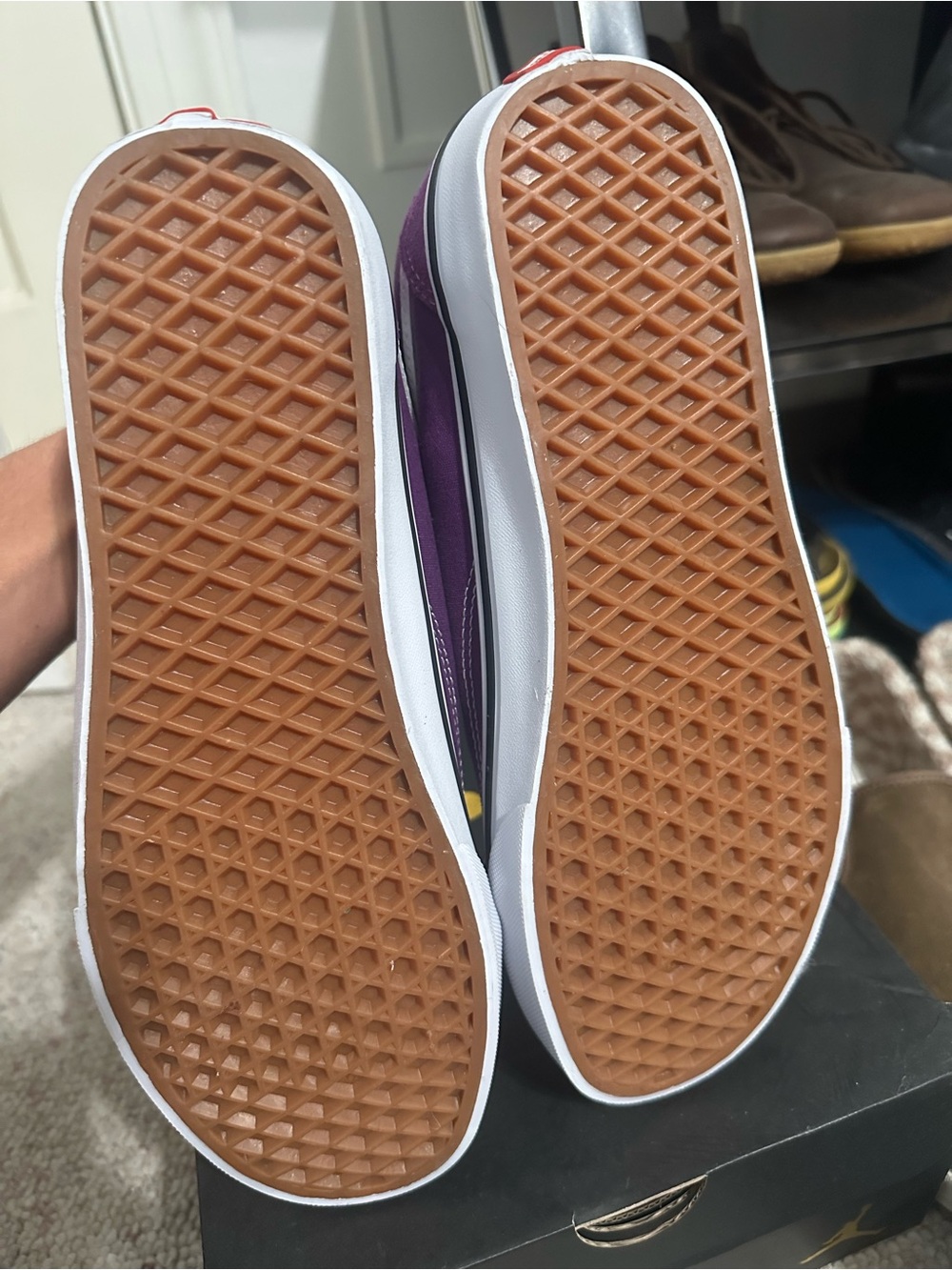 Vans Old Skool Low Top Sneakers - Purple & White - Picture 5 of 5